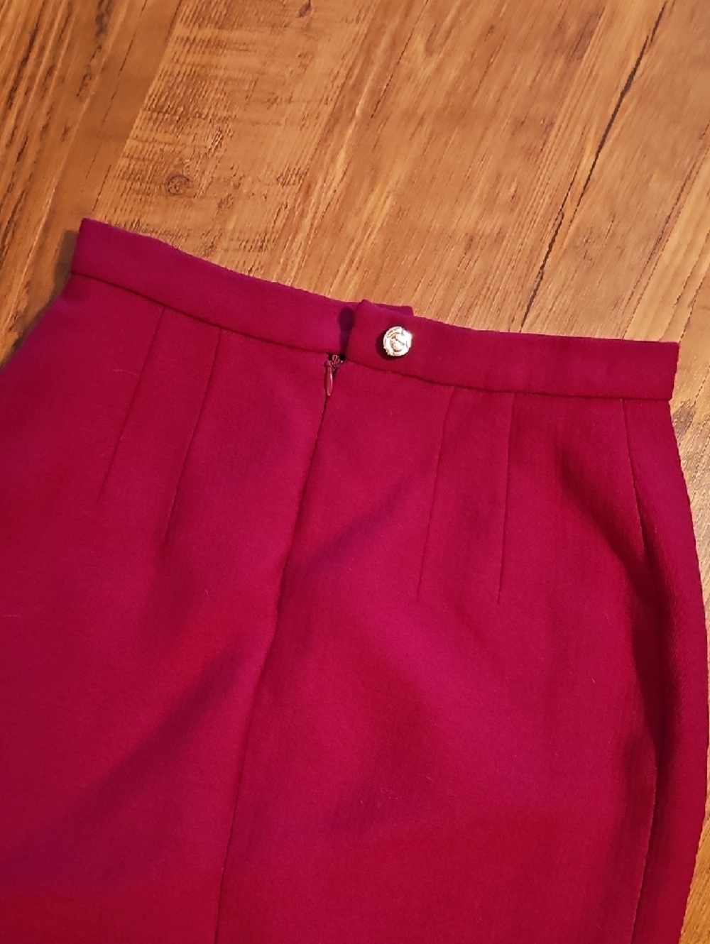 Karl Lagerfeld Pencil Skirt - Deep Magenta - Picture 4 of 5